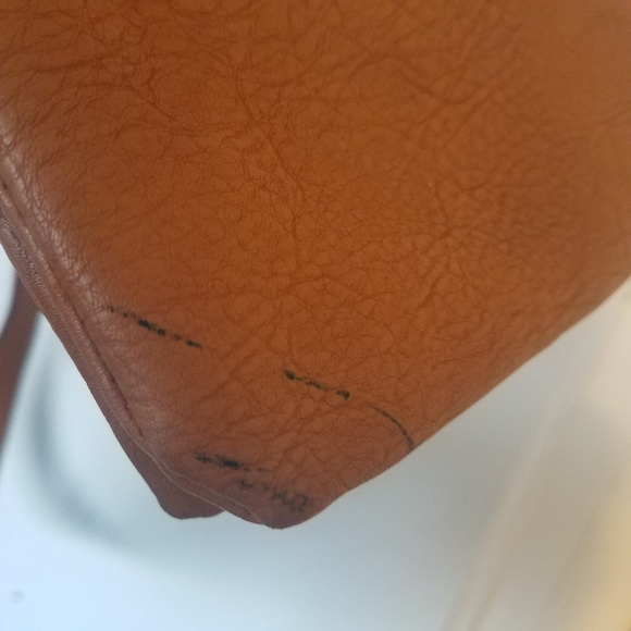 Brown Faux Leather Crossbody - Picture 7 of 8